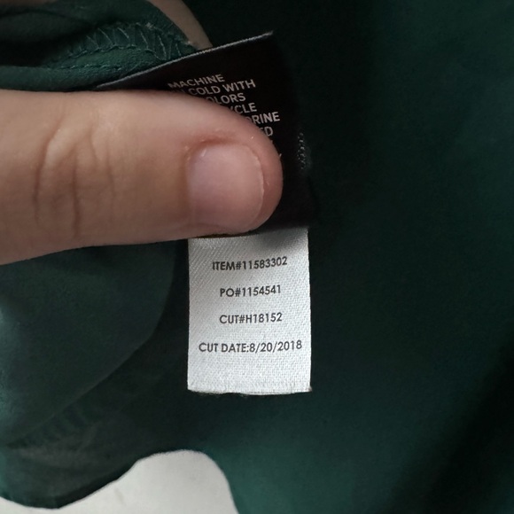 Torrid | Emerald Green Harper Georgette Button Front Popover Blouse | 4X - Picture 10 of 11